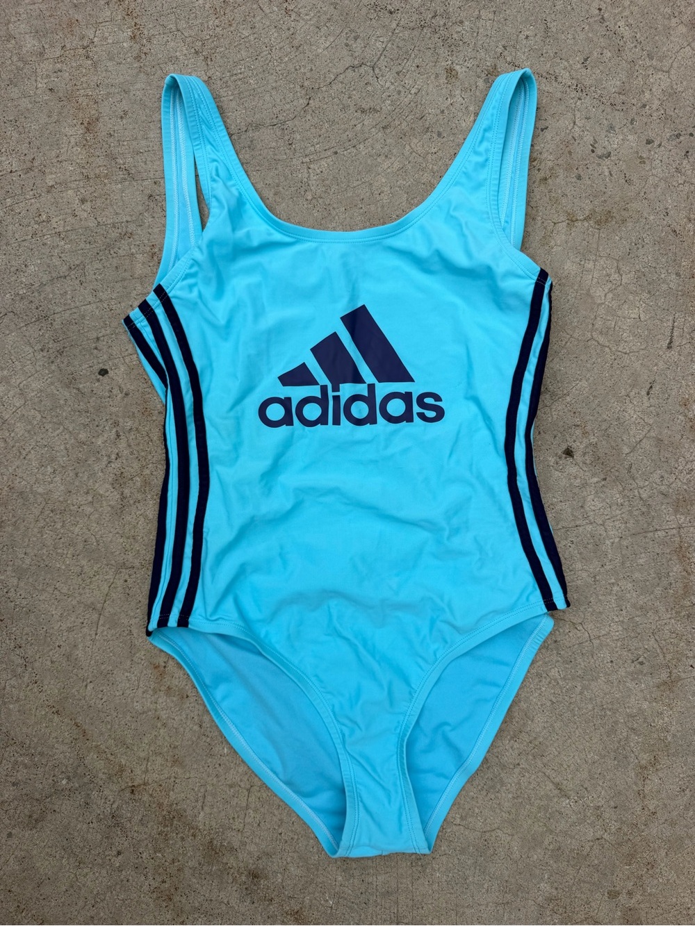 adidas Womans' Light Blue One-Piece Swimsuit